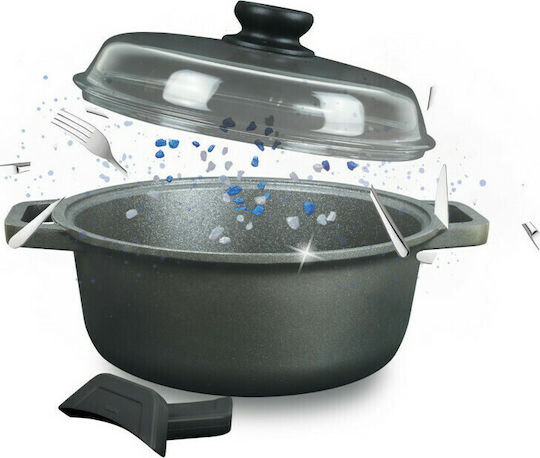 Risoli Blackplus Βαθιά Κατσαρόλα από Χυτό Αλουμίνιο 4.5lt / 28cm