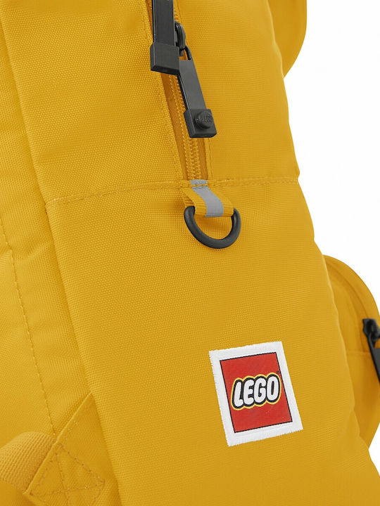 LEGO Brick 1x2 School Bag Backpack Elementary, Elementary Yellow with Water Bottle Holder 18Liters