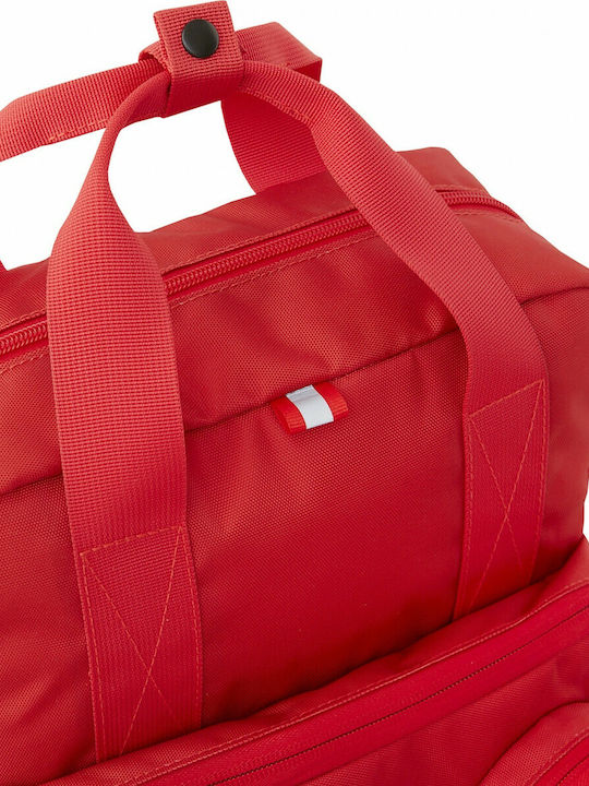 LEGO Brick 2x2 School Bag Backpack Elementary, Elementary Red with Water Bottle Holder 15Liters