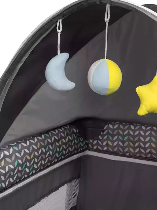 Lionelo Sven Plus Playpen 2 Levels with Changing Table & Mattress Turquoise-Grey 127x65cm