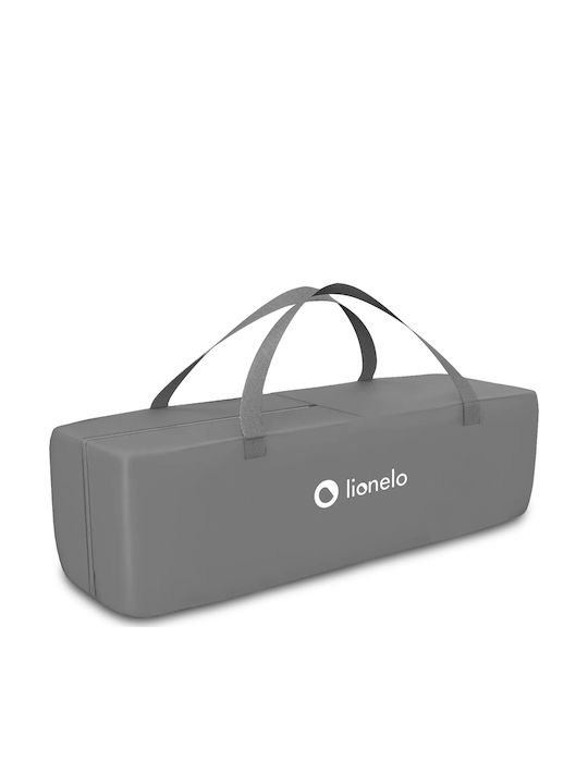 Lionelo Thomi Παρκοκρέβατο 2 Επιπέδων με Αλλαξιέρα & Στρώμα Burgundy Blue 125x68cm