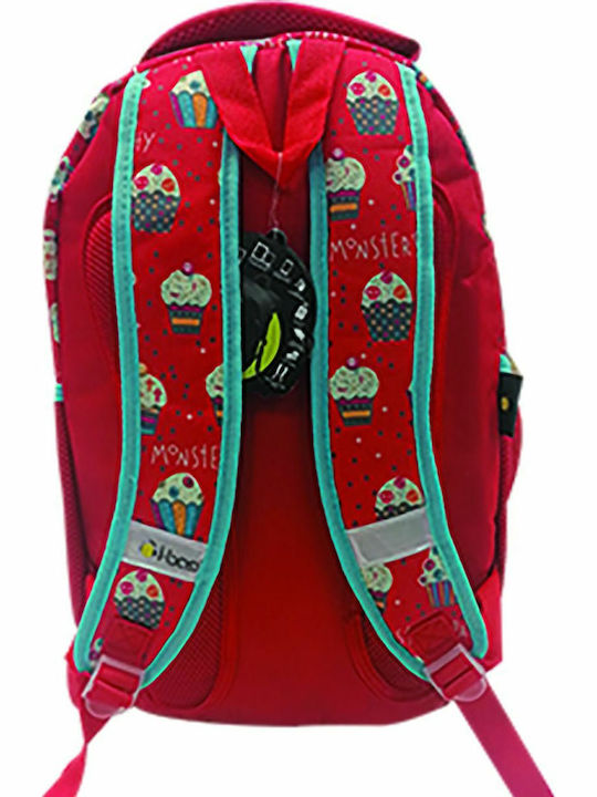 Creative Concepts Cup Cakes Anatomisch Rot Schulranzen Rucksack Grundschule, Grundschule in Rot Farbe