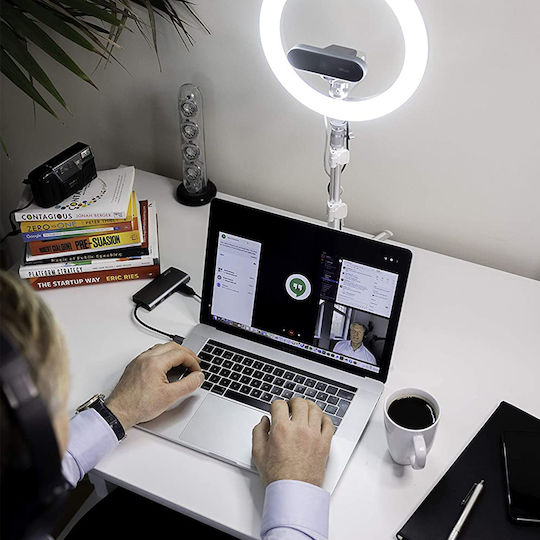 Kodak RL001 Ring Light 25.4cm 3500 - 5500K with Desktop Tripod and Mobile Phone Holder