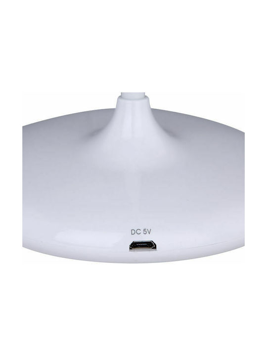 Globo Lighting Pia LED Office Lamp with Flexible Arm in White Color