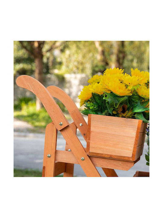 Outsunny Planter Box Wooden Brown 20.5x89.5cm.