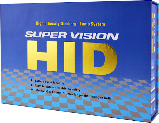 Autoline Xenon Σετ Φωτισμού Αυτοκινήτου Super Vision HID H4 Can bus 35W 12V 6000K Ψυχρό Λευκό