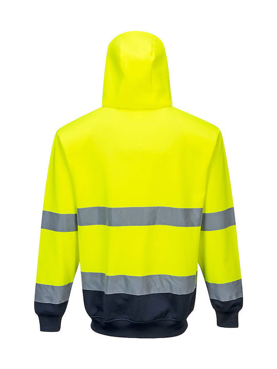 Portwest Work Shirts & T-Shirts Sweatshirt Yellow B317YNR