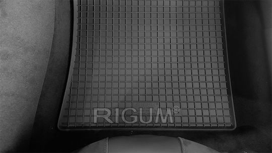 Rigum Set of Front and Rear Mats 4pcs for Peugeot 508 2018+ Black
