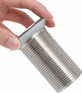 vidaXL Cupru Supapă Chiuveta cu Preaplin, Ieșire 40mm și Dimensiune 6.4x6.4cm Argintiu
