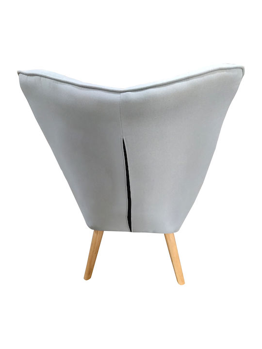 ADRIA Μπερζέρα Light Grey 68x76x98cm