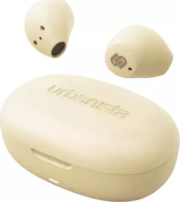 Urbanista Lisbon In-ear Bluetooth Handsfree Ακουστικά με Θήκη Φόρτισης Vanilla Cream