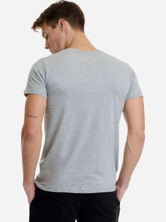 Men's Undershirt Short-sleeved in Gray Color