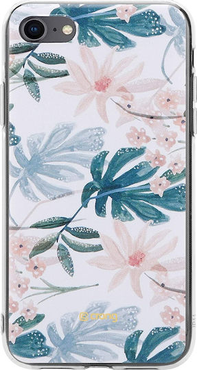 Crong Flower Back Cover Silicone Multicolour (iPhone SE 2022/2020)