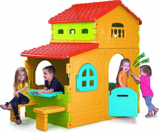 Feber Kunststoff Kinder Spielhaus Garten Super Villa Beige 180x110x206cm