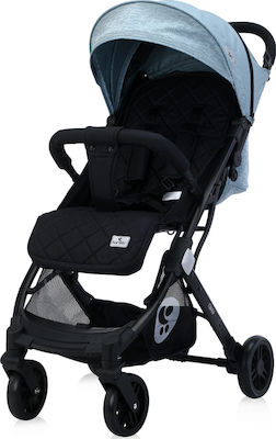 Lorelli Fiorano Adjustable Baby Stroller Suitable from 6+ Months Black & Silver Blue