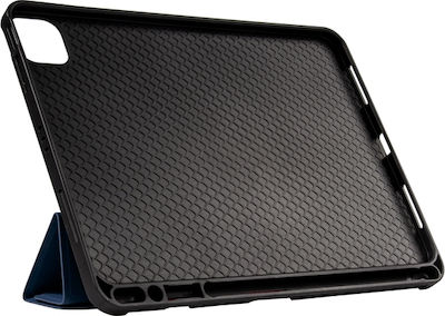 Crong Flexfolio Flip Cover Δερματίνης Μπλε (iPad Air 2020/2022)