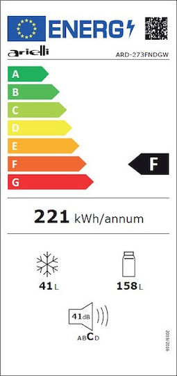 Arielli 199лт В143xШ55xД55см. Inox ARD-273 FNDGW