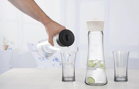 Espiel Basic Flasche Wasser Glas mit Schraubverschluss Black 1030ml Espiel Basic Flasche Wasser Glas mit Schraubverschluss Black 1030ml