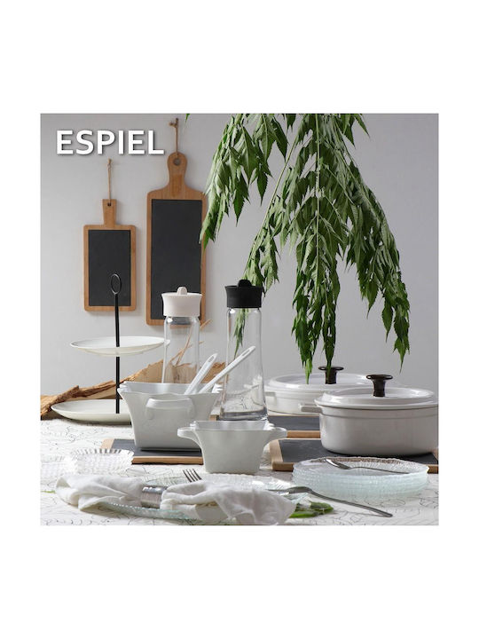 Espiel Basic Μπουκάλι Νερού Γυάλινο με Βιδωτό Καπάκι Μαύρο 1030ml