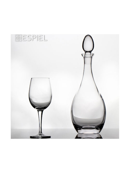 Espiel Glas Karaffe zum Servieren Likör 37cm Transparent 1250ml 1Stück