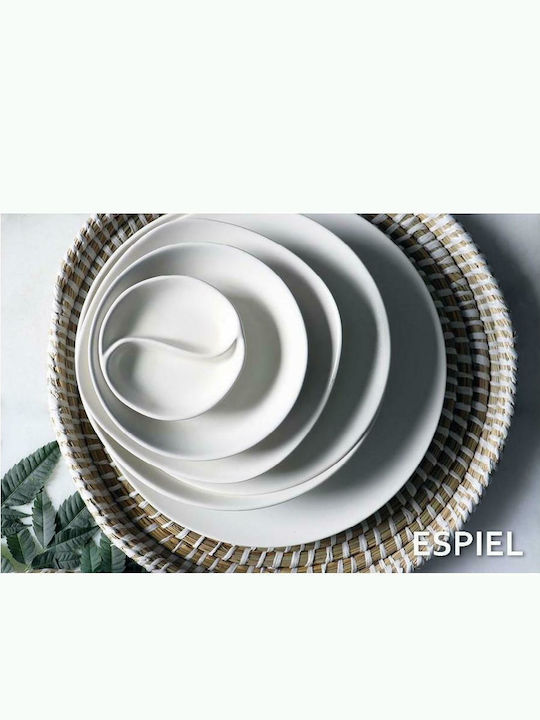 Espiel Ορντεβιέρα 2 Θέσεων από Πορσελάνη Μπεζ Ø9cm 6τμχ