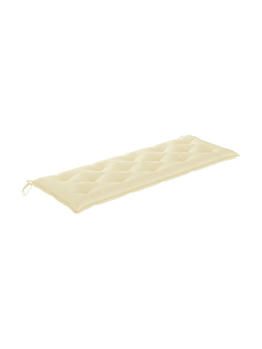 vidaXL Garden Swing Cushion with Backrest White 120x100cm