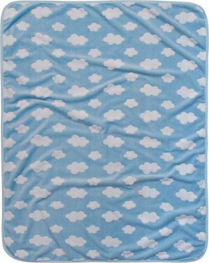 Greenwich Polo Club Κουβέρτα Αγκαλιάς & Λίκνου 2991 Fleece Γαλάζια 80x110εκ.
