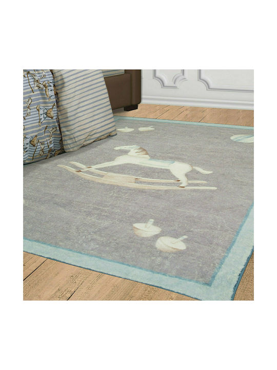 Greenwich Polo Club Kids Synthetic Rug 3004 110x160cm Grey