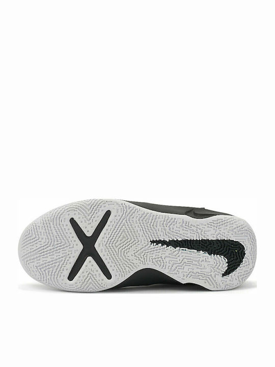 Hustle Team Hustle10 FlyEase Kids Sports Shoes Running with Hoop & Loop Closure Black / Volt / White / Metallic Silver