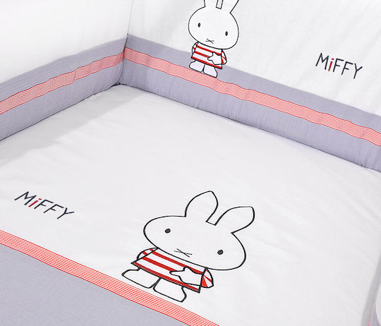 Miffy Set Pentru Patut Miffy Gri 3buc piese