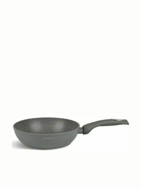 Edenberg Cookware Set of Aluminum with Stone Coating Grey 15pcs
