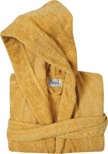 Das Home Kids Hooded Bathrobe Casual Yellow