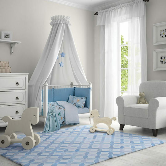 Greenwich Polo Club Blanket Cot 2907 Waffle Light Blue 110x150cm