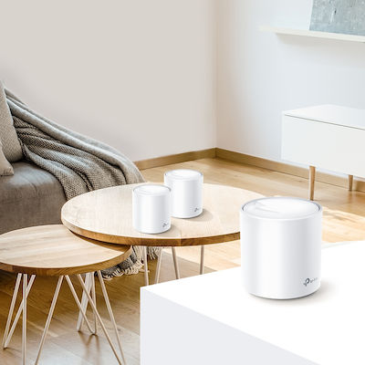 TP-LINK Deco X60 v1 WiFi-Mesh-Netzwerk Zugriffspunkt Wi-Fi 6 Dualband (2,4 & 5 GHz) in Einzelner Bausatz