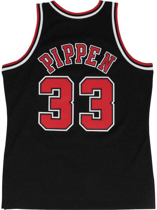 Mitchell & Ness Pippen SMJYGS18151-CBUBLCK97SPI Jersey Aussehen Basketball