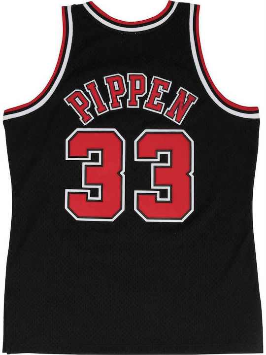 Mitchell & Ness Pippen SMJYGS18151-CBUBLCK97SPI Bărbătească Jersey de Performanță Baschet