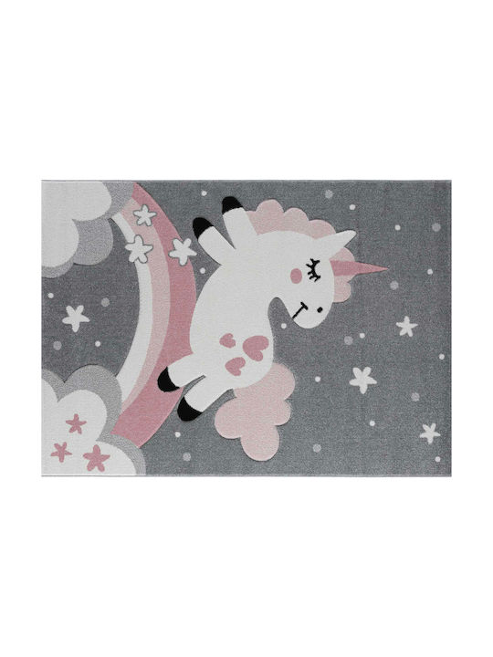 Newplan 1320 Kinder Teppich Einhorn Rosa 160x230cm Dicke 5mm