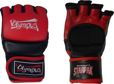 Olympus Sport Fight 4009412 Γάντια ΜΜΑ από Συνθετικό Δέρμα Κόκκινα
