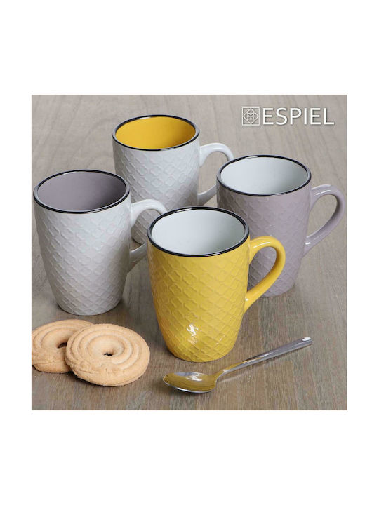 Espiel Cookie Delight Jumbo Κούπα Κεραμική Κρεμ-Κίτρινη 560ml