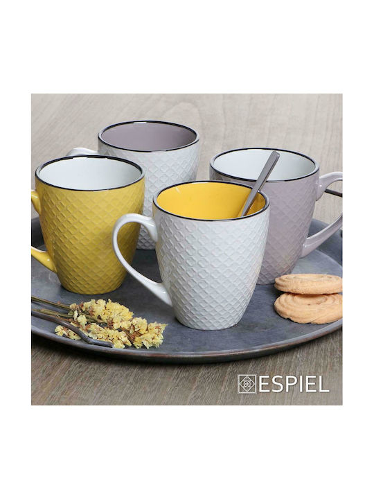 Espiel Cookie Delight Ceramic Cup Gray 330ml