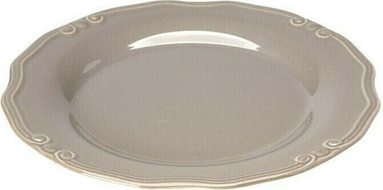 Espiel Tiffany Farfurie joasă Ceramică Maro Gri cu Diametru 27cm Espiel Tiffany Farfurie joasă Ceramică Maro Gri cu Diametru 27cm