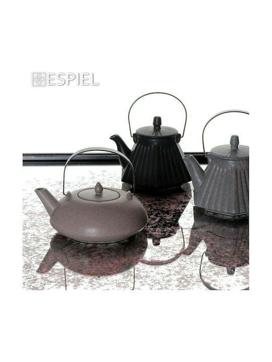 Espiel Ritual Τσαγιέρα Κεραμική Μαύρη 620ml