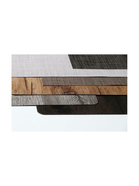 Espiel Placemat Plastic Brown 45x30cm 1pcs