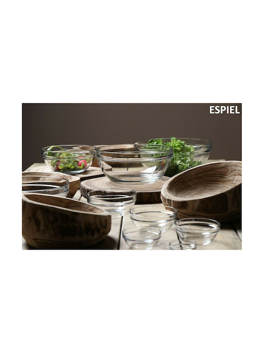 Espiel Pasabahce Chef Servierschüssel Rund Glas Transparent mit Durchmesser 14cm 18Stück
