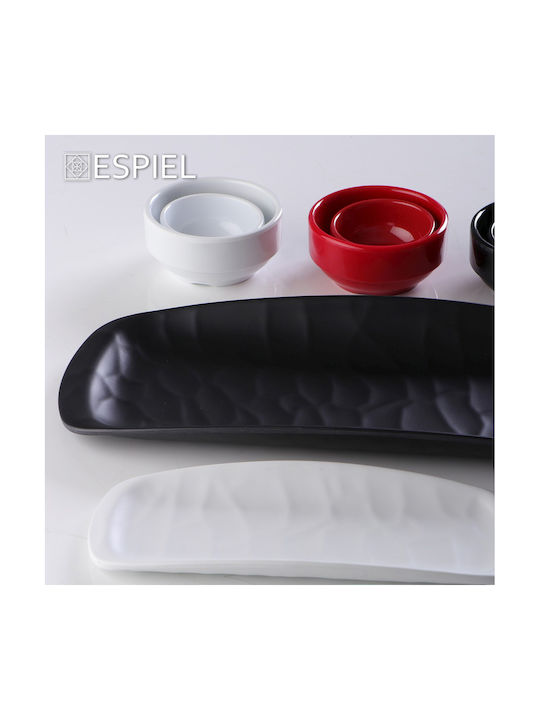 Espiel Dip-Schüssel Rund aus Melamin Black mit Durchmesser 6cm