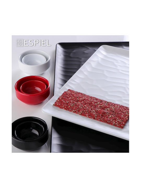 Espiel Dip-Schüssel Rund aus Melamin Black mit Durchmesser 6cm