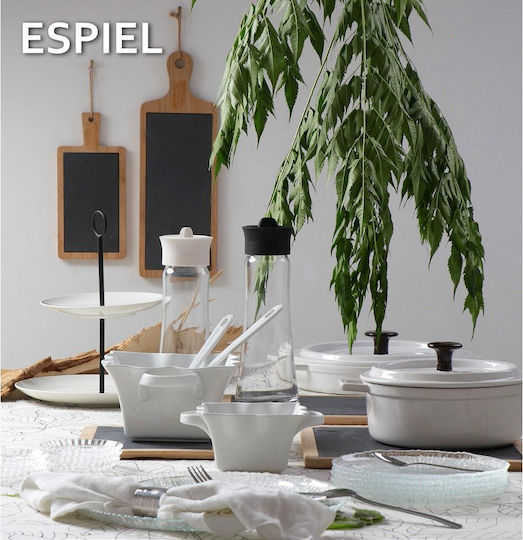 Espiel Πλατώ Σερβιρίσματος με Χειρολαβή από Πέτρα 43.5x15x1εκ.