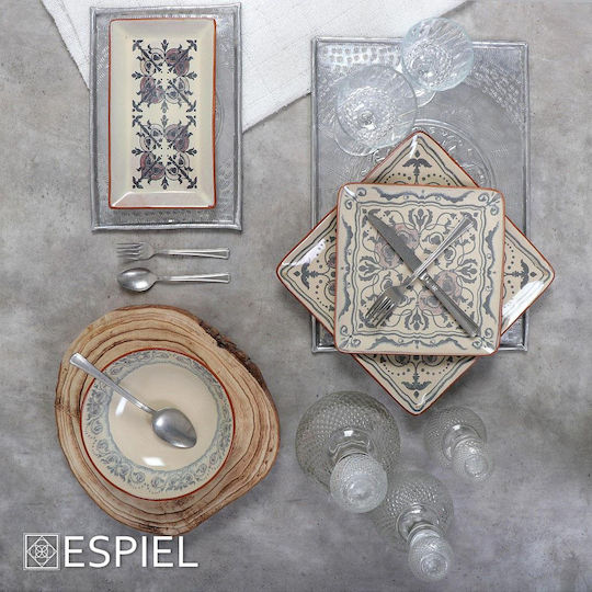 Espiel Πλατώ Σερβιρίσματος Ξύλινο 30x28x4εκ. 3τμχ