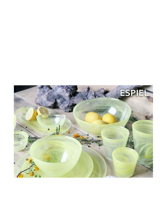 Espiel Atlas Салатна купа Стъклен Жълт 29x29см 1бр