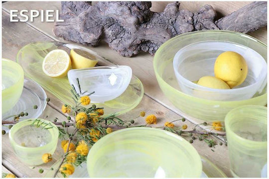 Espiel Atlas Alabaster Сервизна Плато Стъклен Жълт 27x14бр 1бр